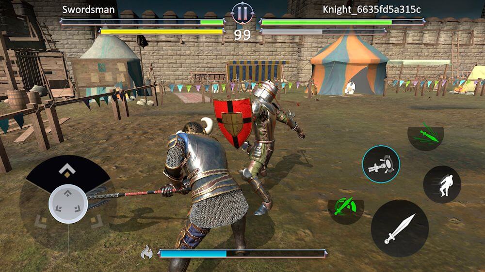 Knights Fight 2 v1.1.16 MOD APK (Damage Multiplier, Dumb Bot)