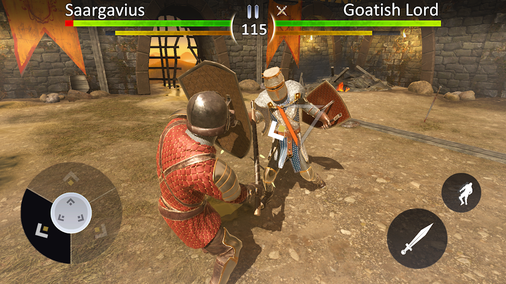 Knights Fight 2 v1.7.1 MOD APK + OBB (Dumb Bot) Download