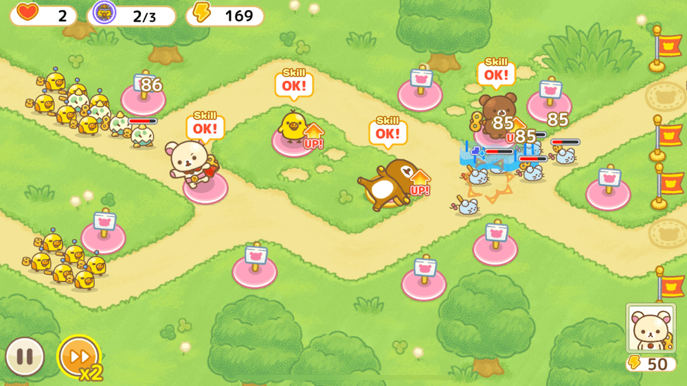 Korilakkuma Tower Defense v5.1.1 MOD APK (Menu, Damage, Free Build)