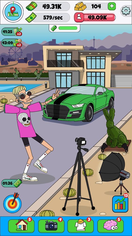 Lamar - Idle Vlogger v221.0.1 MOD APK (Free Upgrades)