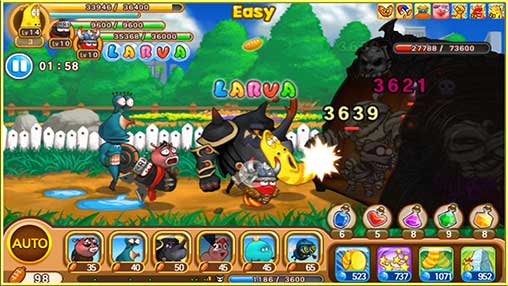 Larva Heroes2: Battle PVP 1.9.5 Apk + Mod for Android