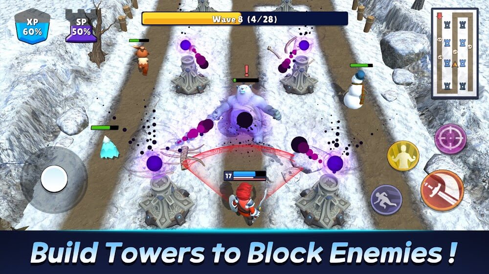 Last-Hit Defense v1.1.3 MOD APK (No Skill CD, Always Critical)