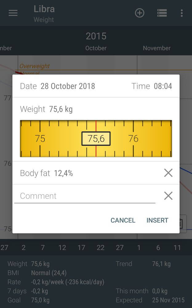 Libra - Weight Manager v4.0.40 APK + MOD (Premium Unlocked)