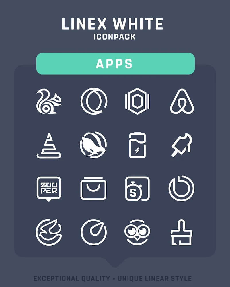 LineX White Icon Pack v5.7 APK (Patched)