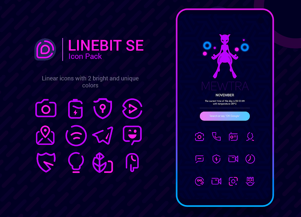 Linebit SE - Icon Pack v1.2.4 APK (Paid) Download for Android