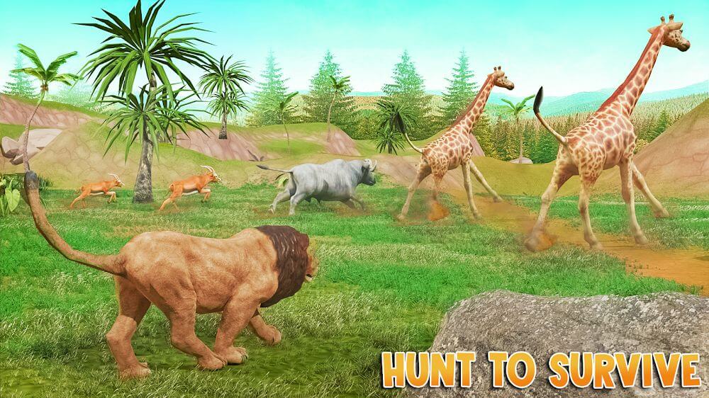 Lion Games Animal Simulator 3D v2.1 MOD APK (Unlimited Money)