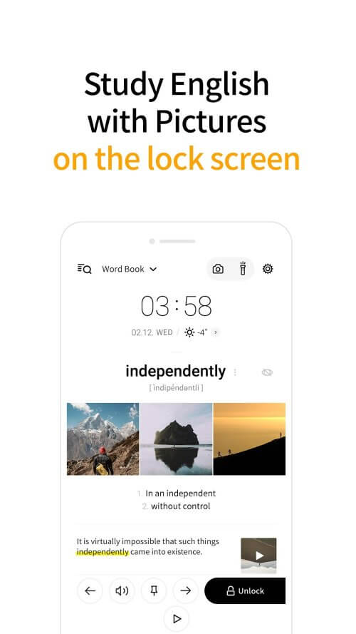 Lockscreen English Dictionary v1.8.181.1 MOD APK (Premium Unlocked)