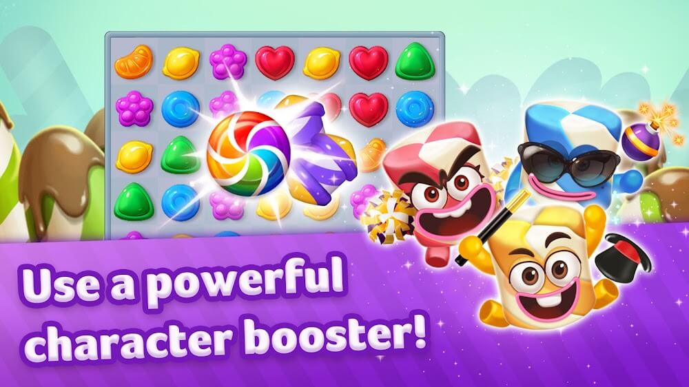 Lollipop Sweet Heroes v24.0819.00 MOD APK (Unlimited/Money, Lives, Boosters)