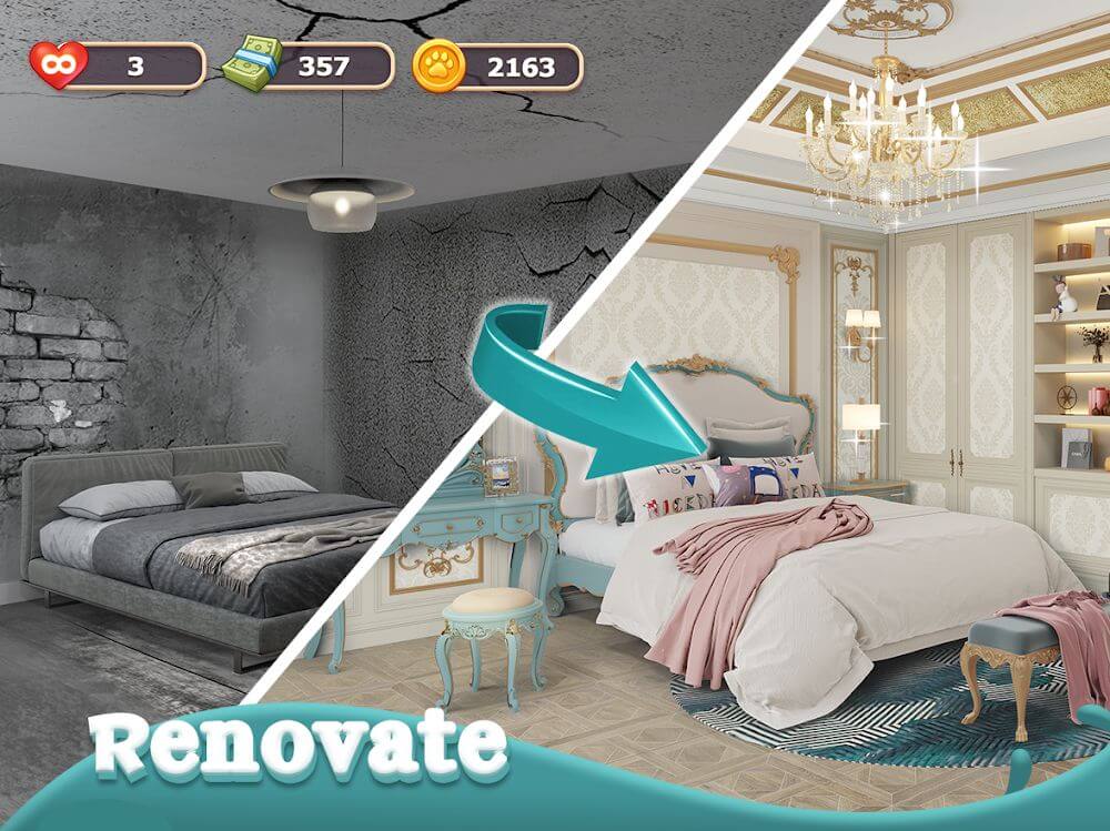 Love Design - Home Makeover v0.1.2.485 MOD APK (Unlimited Money)