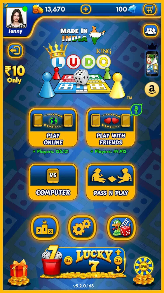 Ludo King v8.2.0.284 MOD APK (Unlimited Tokens, Level, No ADS)