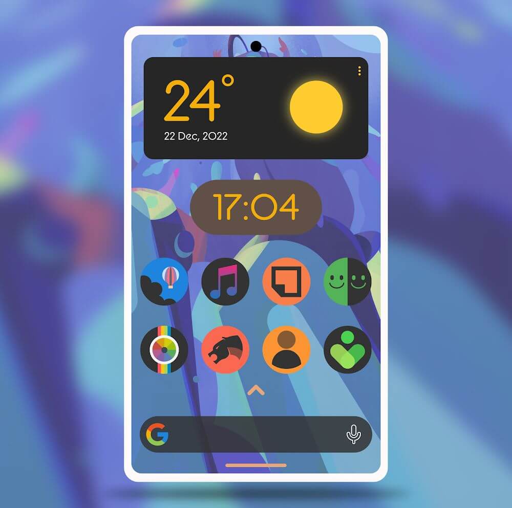 Lumos Dark - Rounded Icon Pack v22.12.31 APK (Patched)