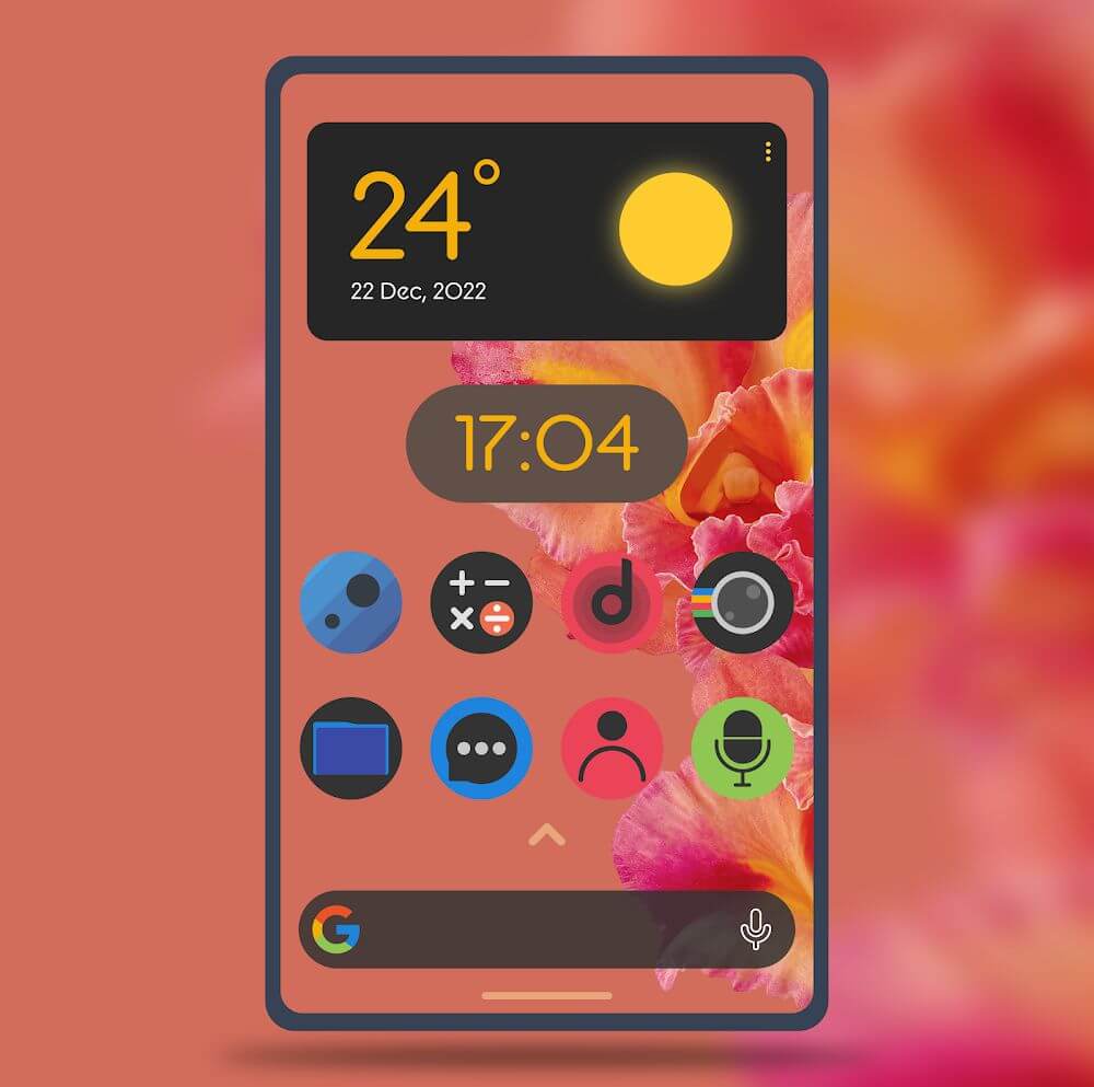 Lumos Dark - Rounded Icon Pack v22.12.31 APK (Patched)