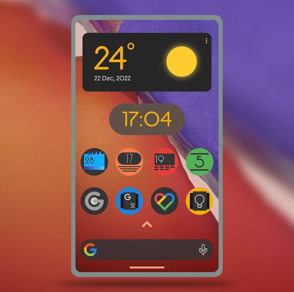 Lumos Dark - Rounded Icon Pack v22.12.31 APK (Patched)