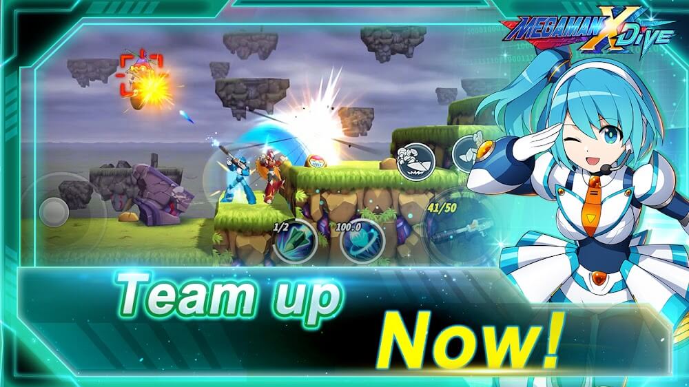 MEGA MAN X DiVE LATAM v14.1.5 MOD APK (Unlimited Ammo, God Mode, No Skill CD)