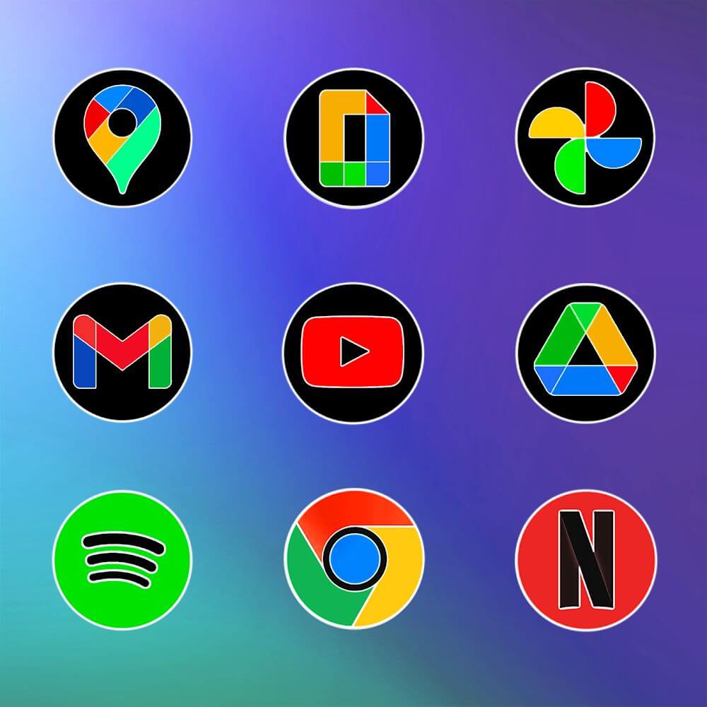 MIUl Circle Fluo - Icon Pack v2.5.5 APK (Patched)