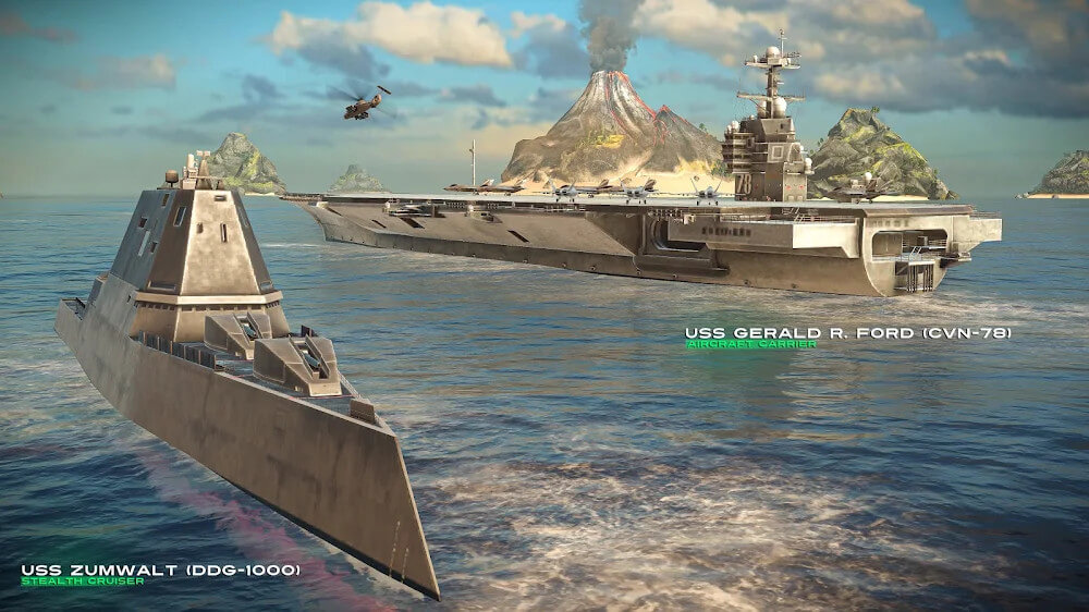 MODERN WARSHIPS v0.80.2.120515611 MOD APK + OBB (Damage/Defense/Ammo)