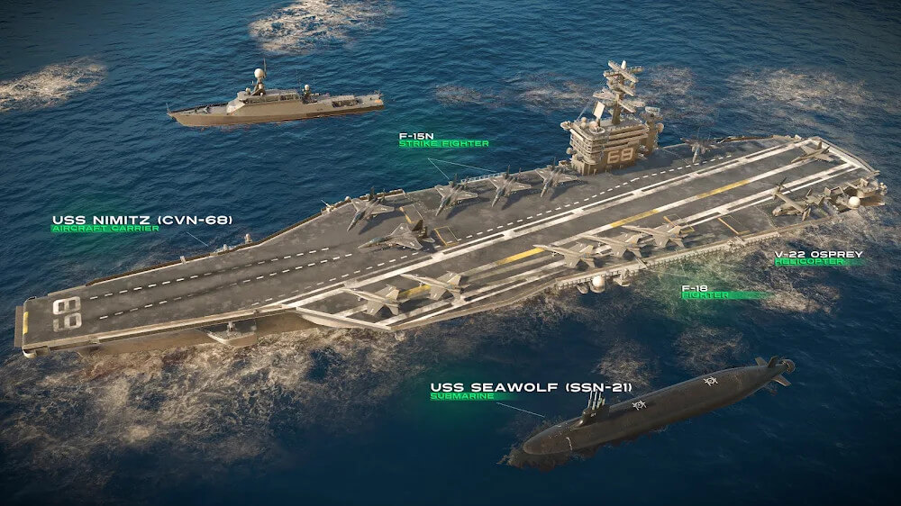 MODERN WARSHIPS v0.80.2.120515611 MOD APK + OBB (Damage/Defense/Ammo)