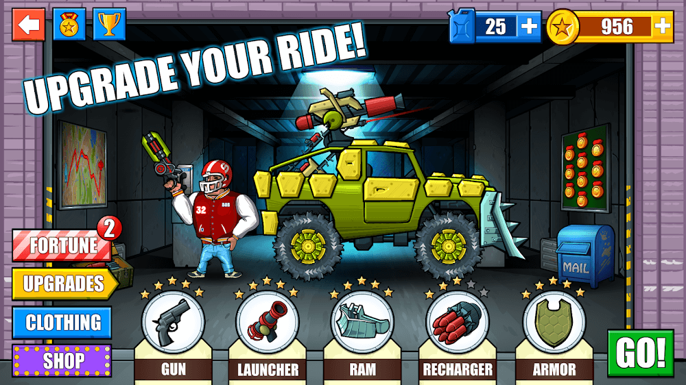 Mad Day - Truck Distance v2.2 MOD APK (God Mod, Instant Kill, Unlimited Fuel)