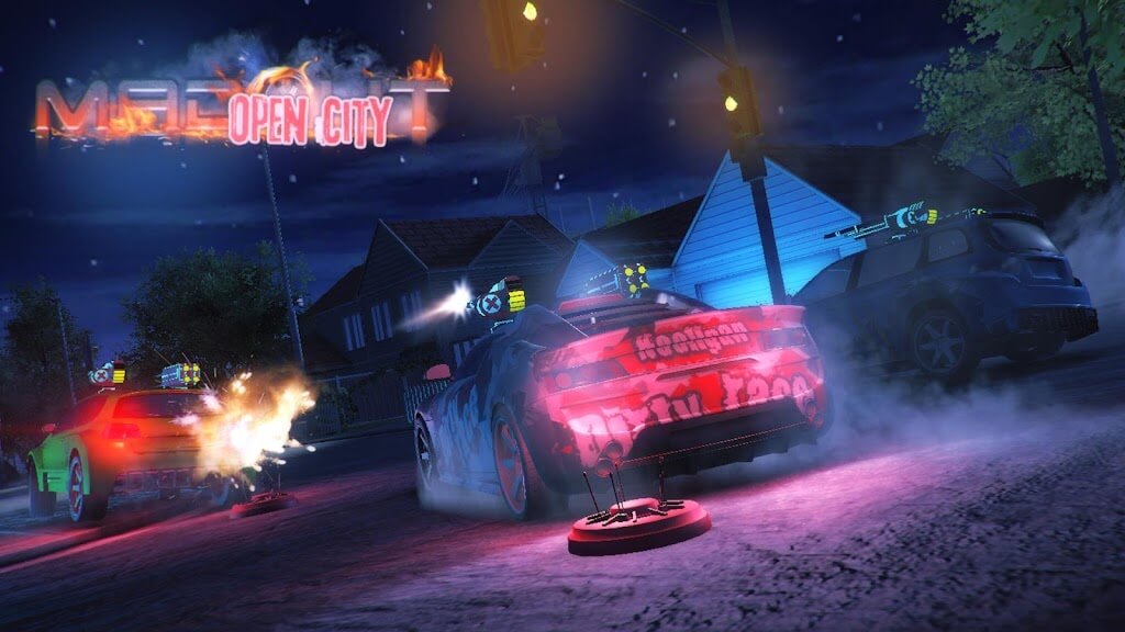 MadOut Open City v8 APK + OBB (MOD, Unlimited Money)