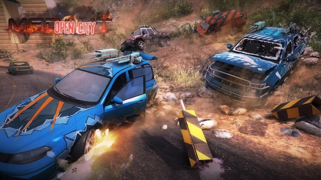 MadOut Open City v8 APK + OBB (MOD, Unlimited Money)