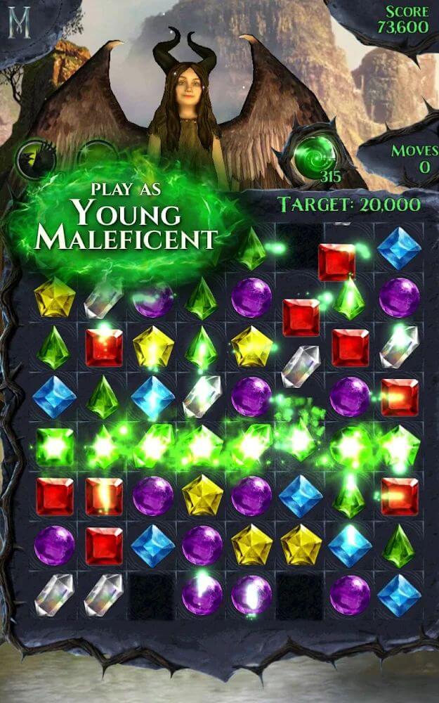 Maleficent Free Fall v9.21 MOD APK + OBB (Unlimited Lives/Magic)