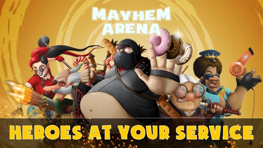 Mayhem Arena v1.8.0 MOD APK + OBB (All Unlocked Heroes) Download