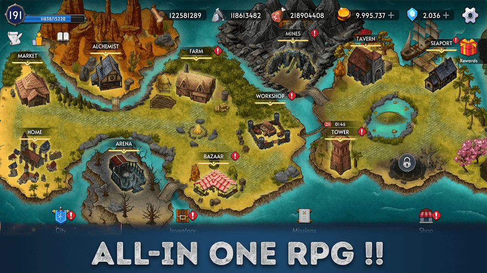 Medieval Mini RPG - Mid Ages v0.9010 MOD APK (Unlimited Money)