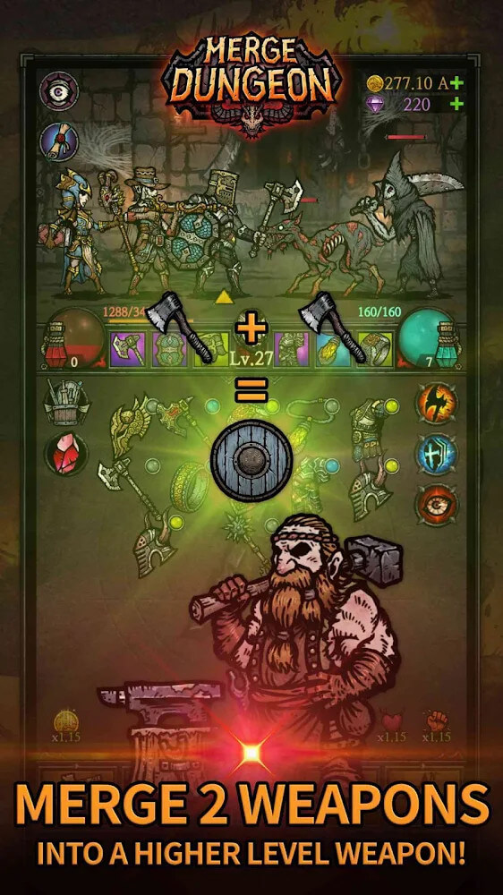 Merge Dungeon v2.7.0 APK + MOD (Unlimited Money)