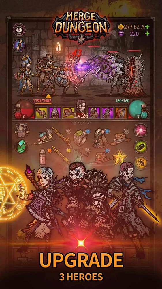 Merge Dungeon v2.7.0 APK + MOD (Unlimited Money)