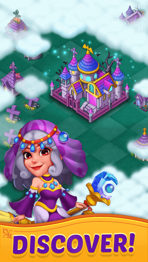 Merge Witches v5.4.0 MOD APK (Unlimited Diamond, Premium Lands)