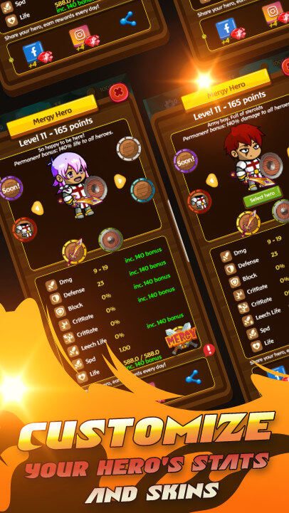 Mergy v3.2.5 MOD APK (Menu/God Mode, Attack Speed)