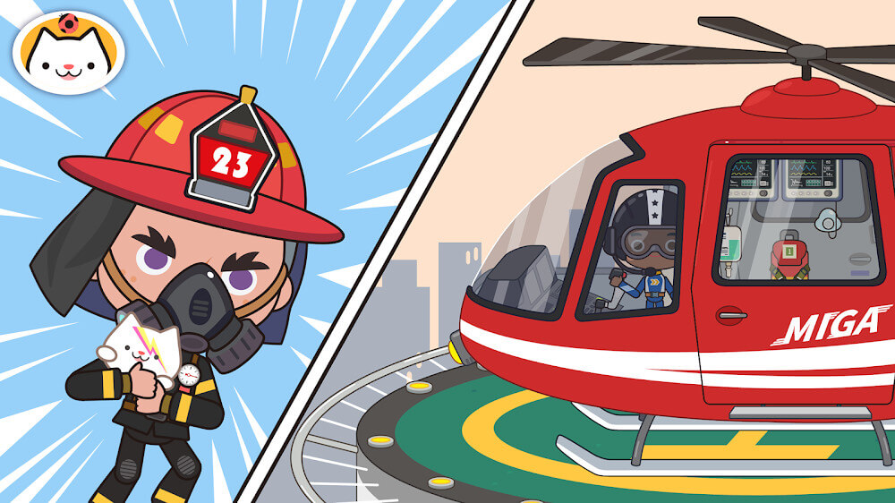 Miga Town: My Fire Station v1.6 APK + MOD (All Unlocked)