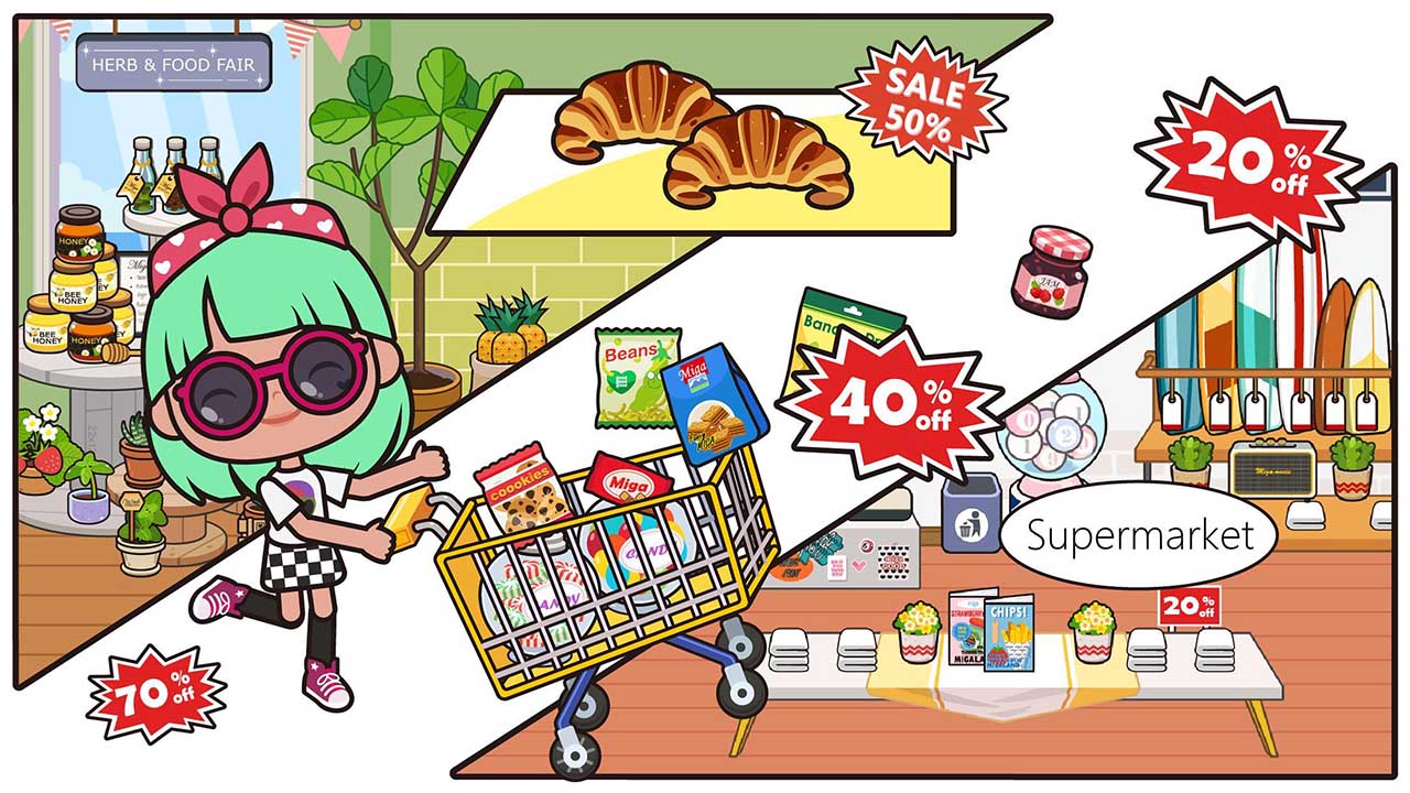 Miga Town: My Store MOD APK 1.4 (Free shopping)