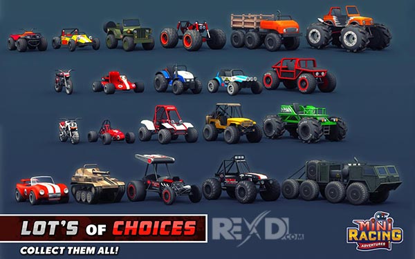 Mini Racing Adventures MOD APK 1.26 (Unlimited Gold) Android