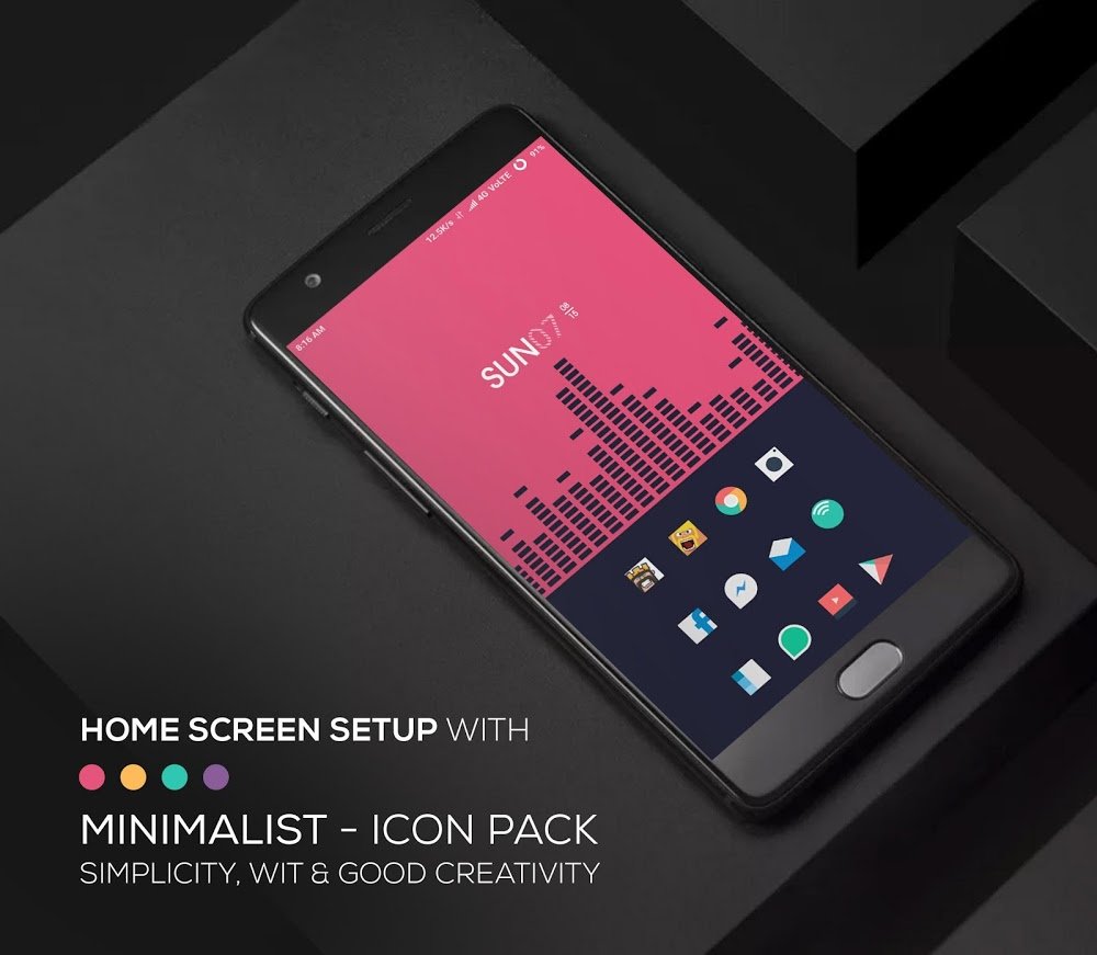 Minimalist - Icon Pack v4.8 APK (Patcher)