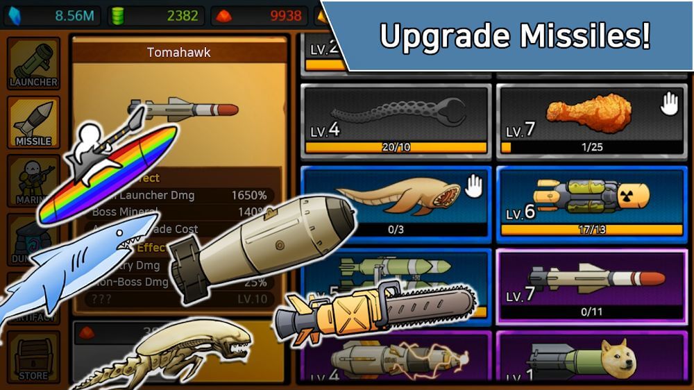 Missile Dude RPG v99 MOD APK (Ulimited Stimpack, Auto Shoot)