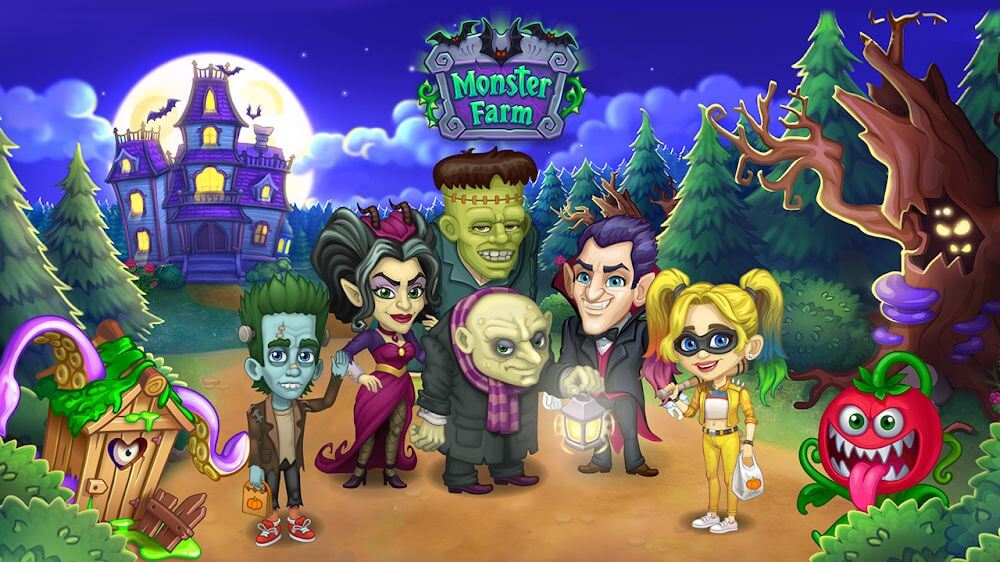 Monster Farm. Family Halloween v2.19 MOD APK (Unlimited Money)