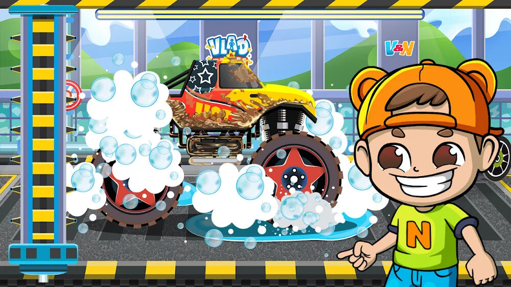 Monster Truck Vlad Niki v1.9.5 MOD APK (Unlimited Gold, Gears)