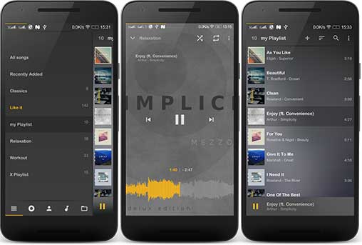 Music Player Mezzo 2017.09.07 Apk Unlocked for Android