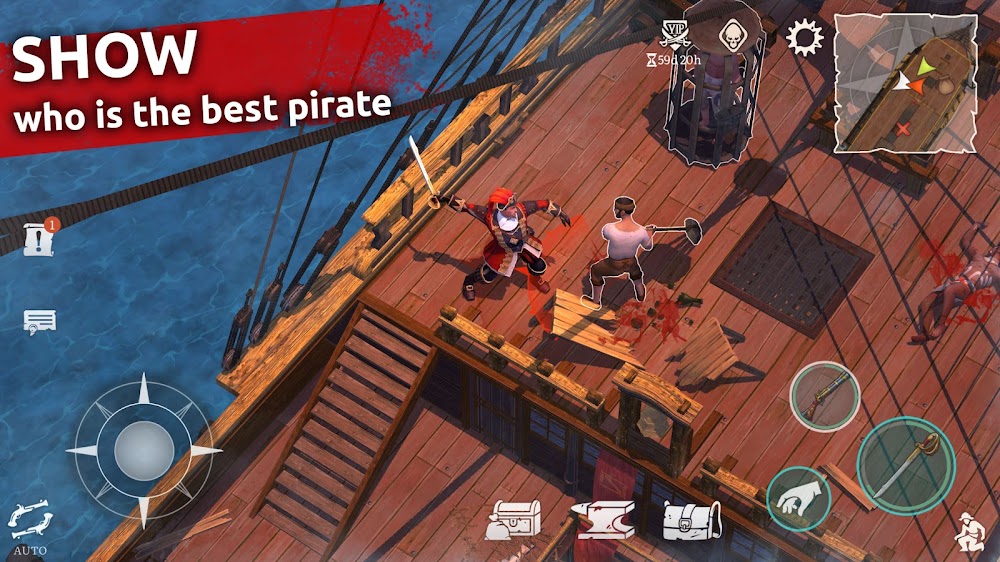 Mutiny: Pirate Survival v0.48.11 MOD APK (God Mode, Free Craft, VIP)