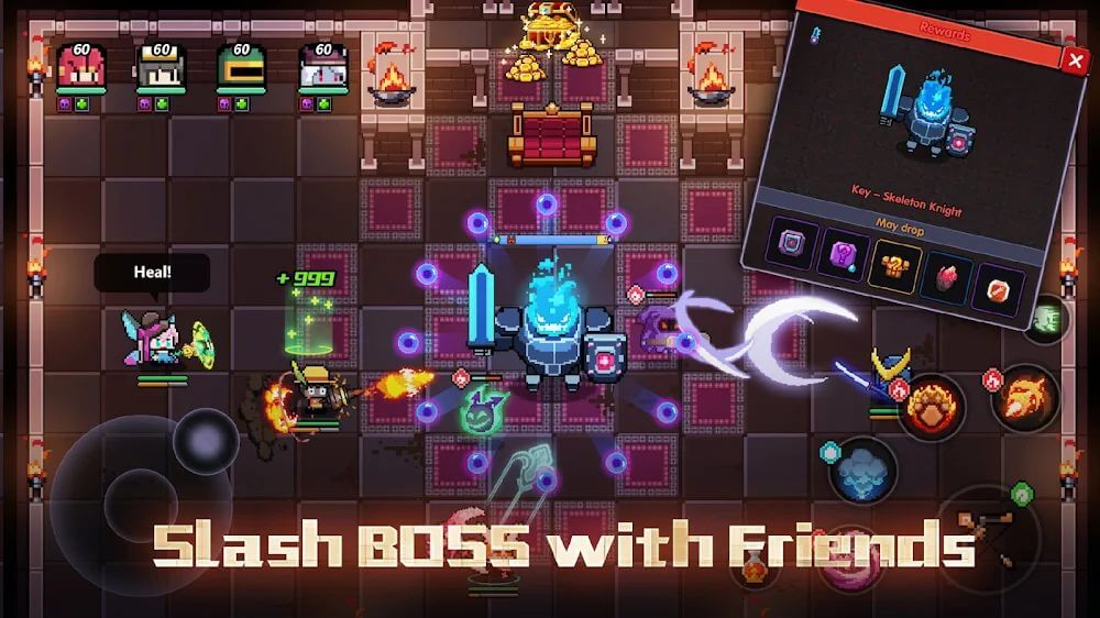 My Heroes: Dungeon Raid v19.75.0 MOD APK (Damage/Defense Multiplier, Dumb Enemy)