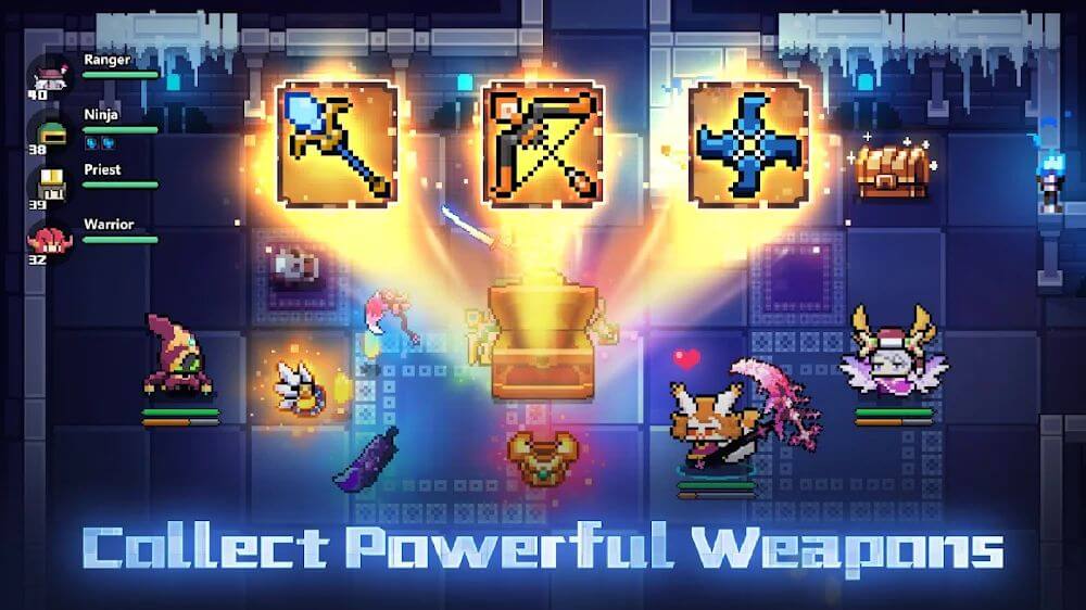 My Heroes: Dungeon Raid v19.75.0 MOD APK (Damage/Defense Multiplier, Dumb Enemy)