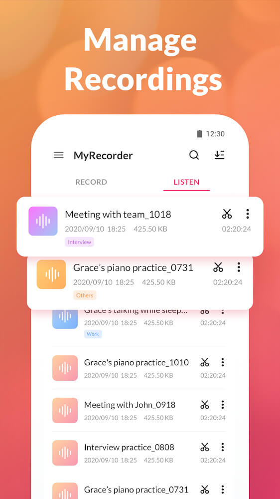 My Recorder v1.01.98.0807 MOD APK (VIP Unlocked)