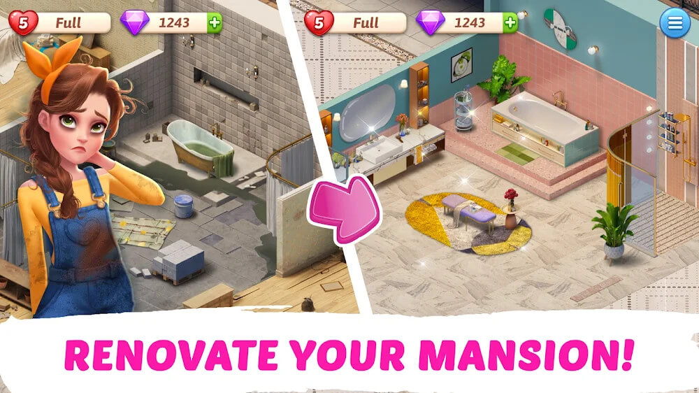 My Story Mansion Makeover v1.87.108 APK + MOD (Unlimited Money)