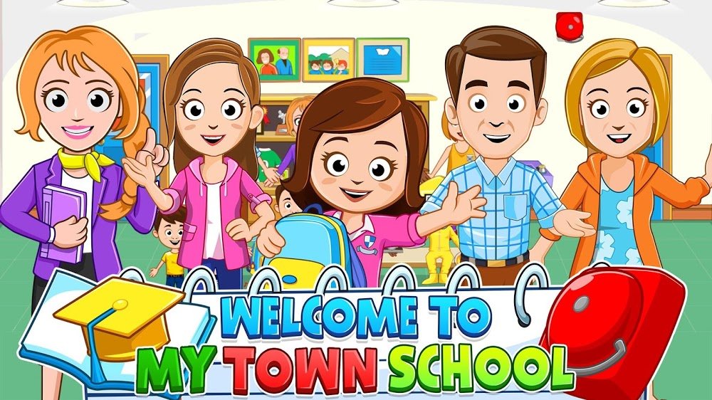 My Town: School v1.07 MOD APK (All Content Unlocked) Download for Android