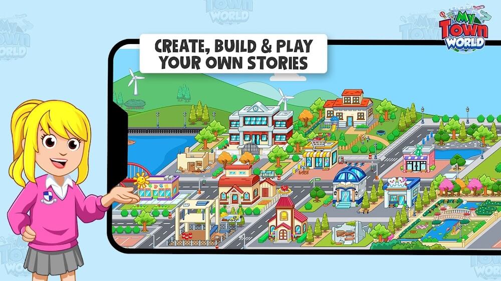 My Town World v1.60.0 MOD APK (Unlocked All, Speed)