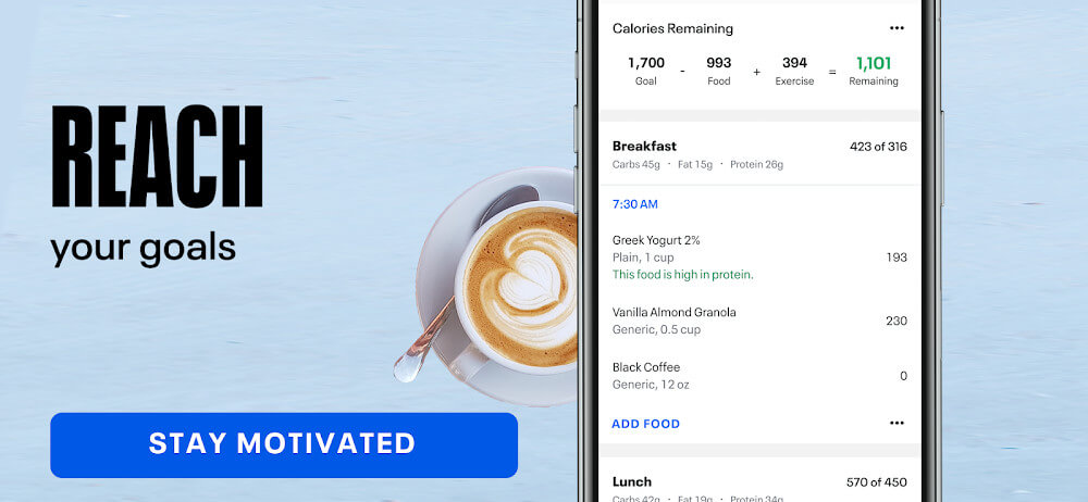 MyFitnessPal: Calorie Counter v24.31.1 MOD APK (Premium Unlocked)