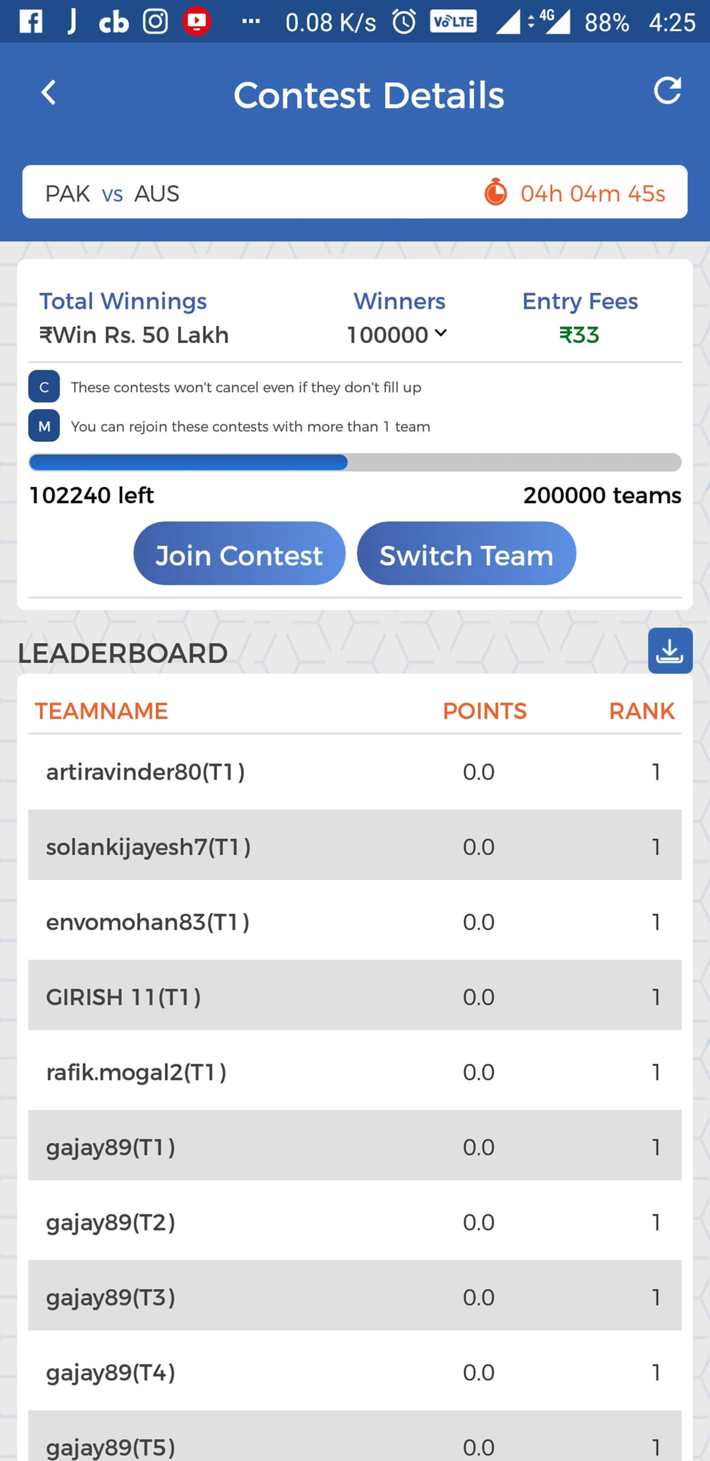 MyTeam11 v4.1.70 APK