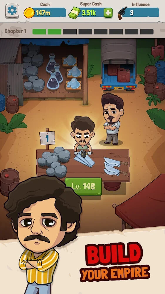 Narcos: Idle Cartel v5.0.7 MOD APK (Free Upgrade)