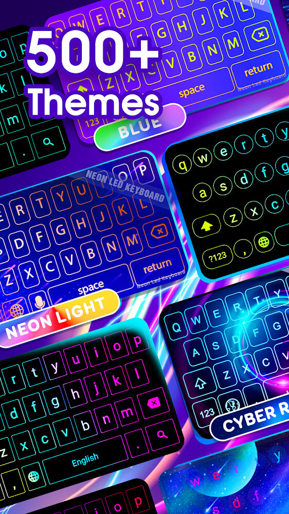 Neon LED Keyboard v3.6.5 MOD APK (Premium Unlocked)